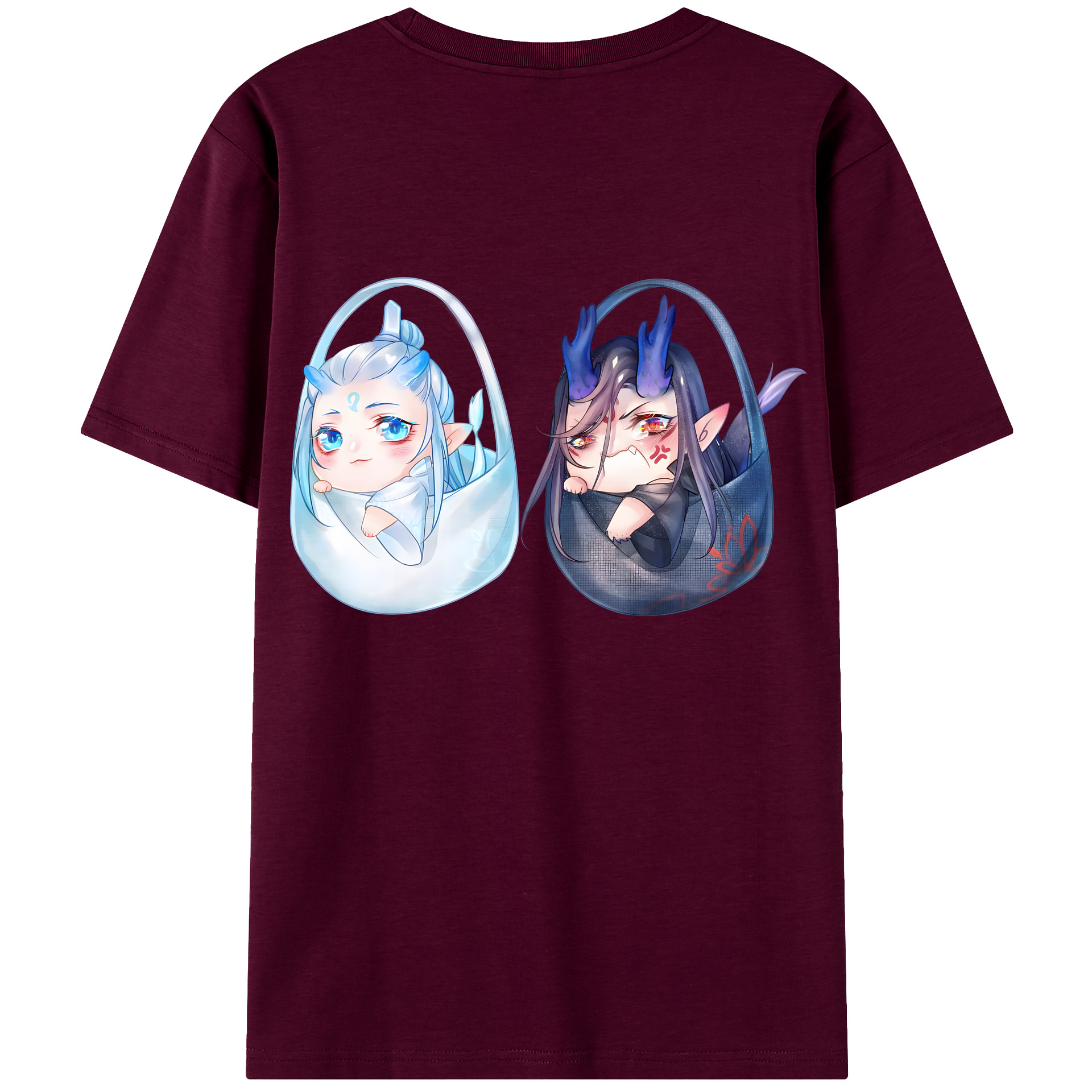 （画像用） Ne Zha 2 ナタ 魔童の大暴れ レディース半袖Tシャツ(バックプリント)